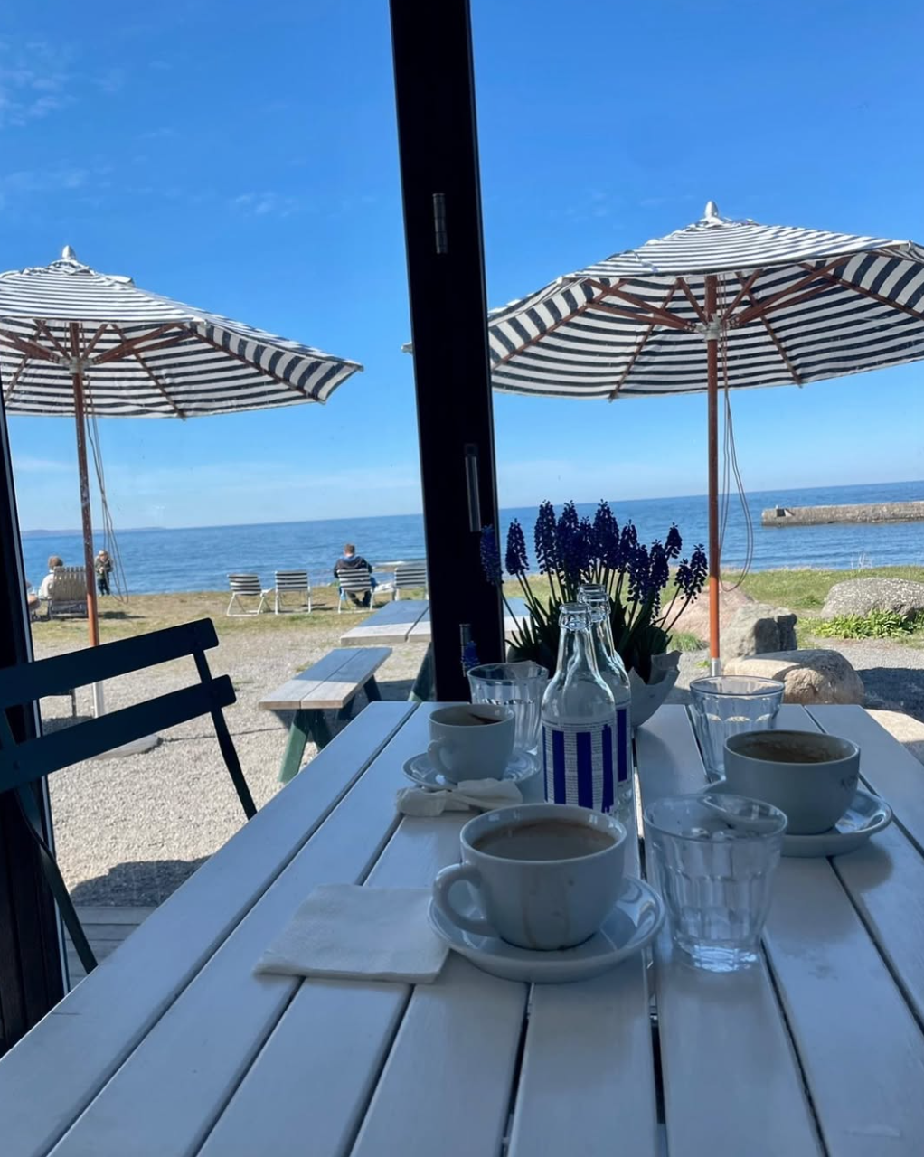 Bornholm Gudhjem Nørresand Norresan kaffe kage restaurant