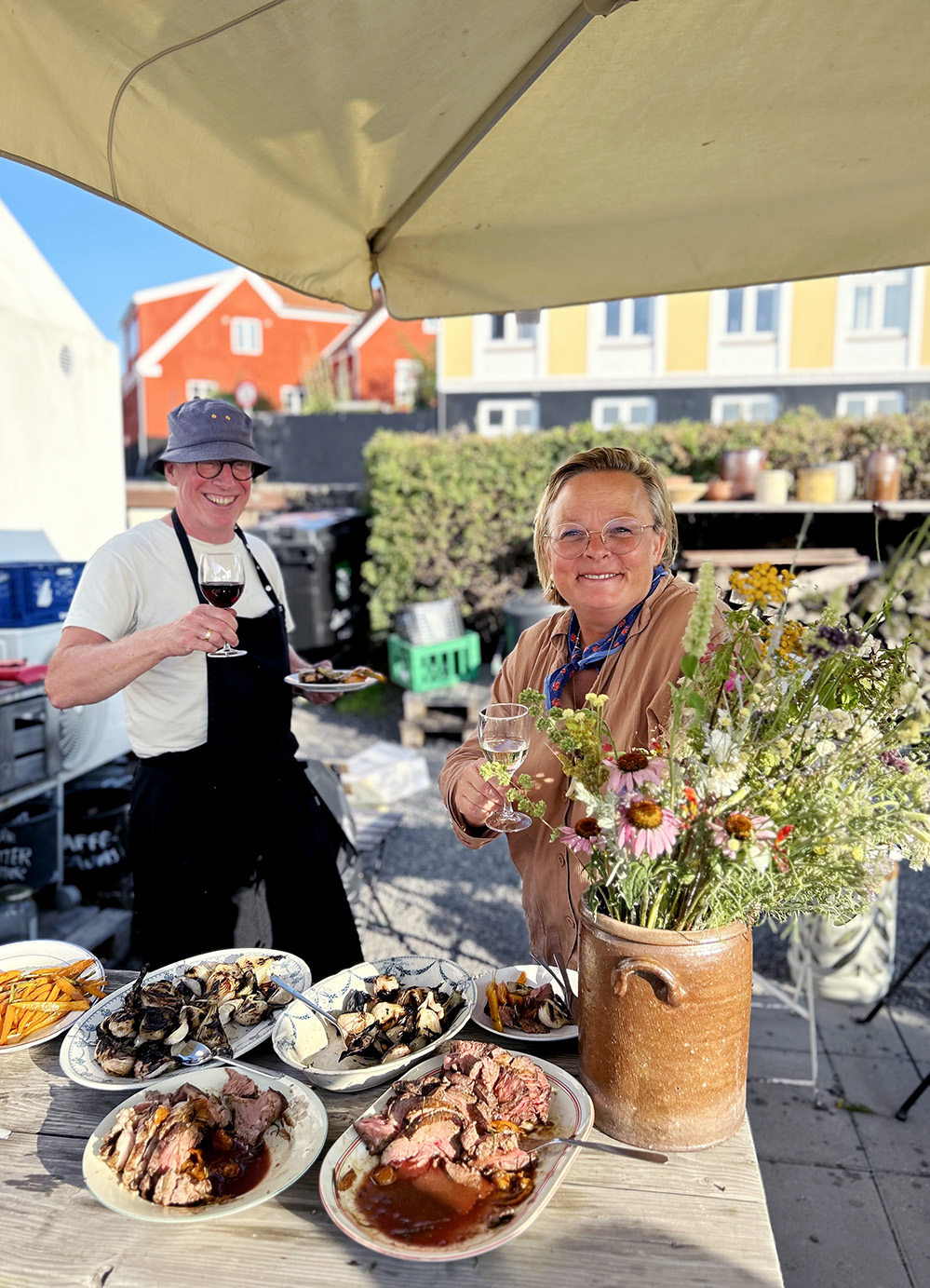 vinbar bar Bornholm Gudhjem Nørresand Norresan os frokost restaurant
